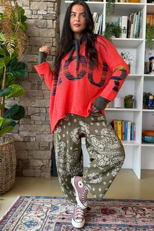 Big Softie Amour Slouch Knit Jumper Watermelon